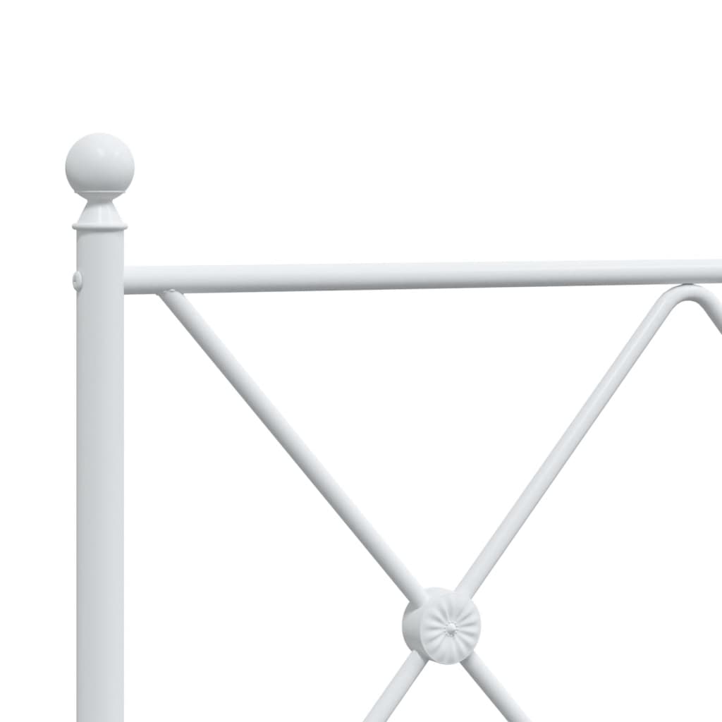 8721012374317_g_en_hd_5 vidaXL Metal Bed Frame without Mattress with Headboard White 107x203 cm King Single - Image 7