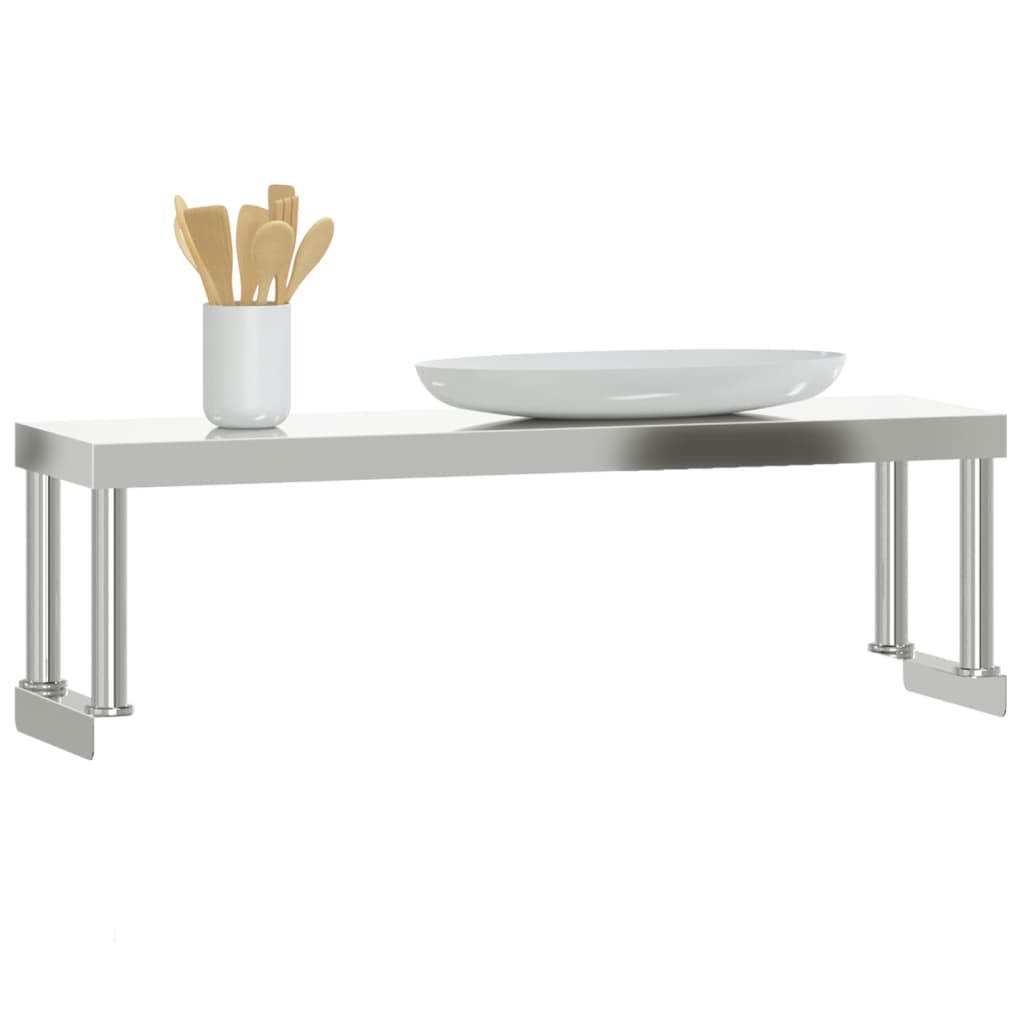 8721012375185_g_en_hd_2 vidaXL Work Table Overshelf 110x30x35 cm Stainless Steel - Image 4