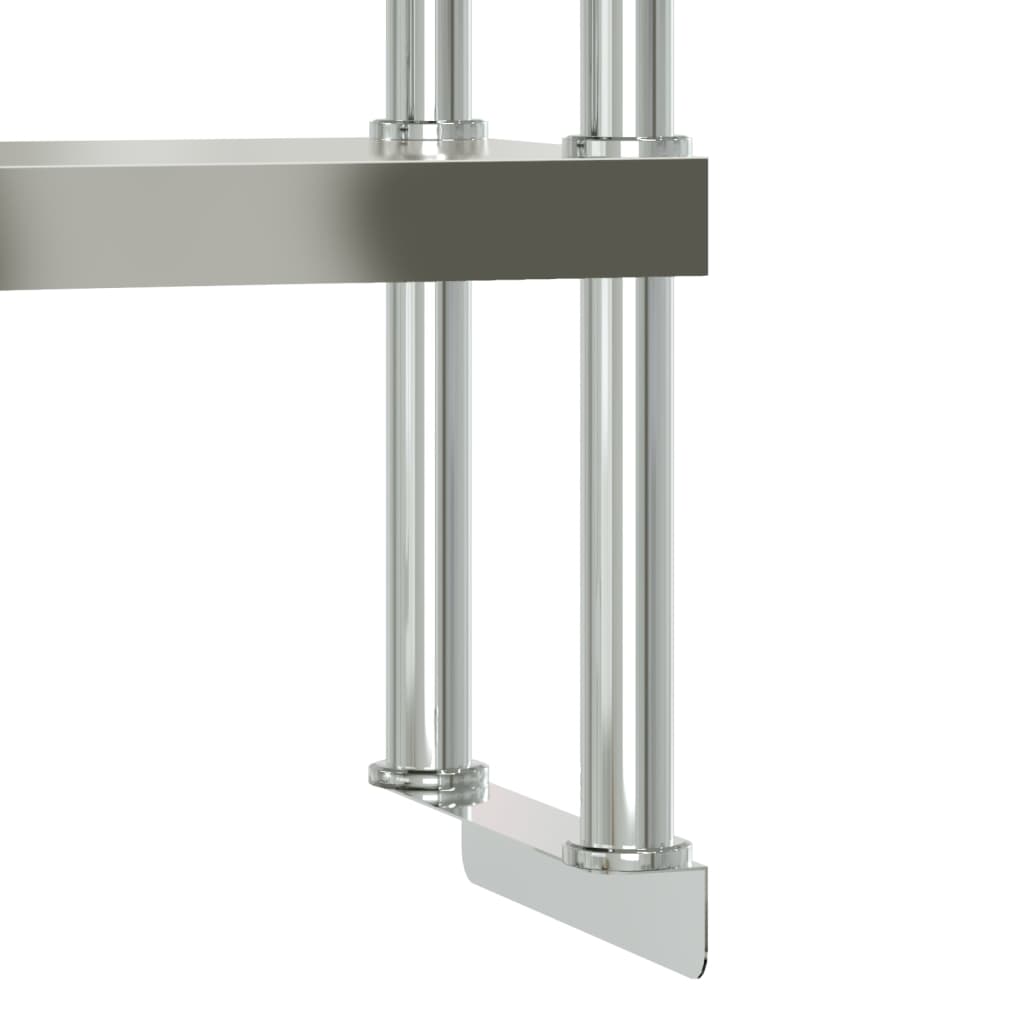 8721012375192_g_en_hd_6 vidaXL Work Table Overshelf 2-Tier 110x30x65 cm Stainless Steel - Image 8