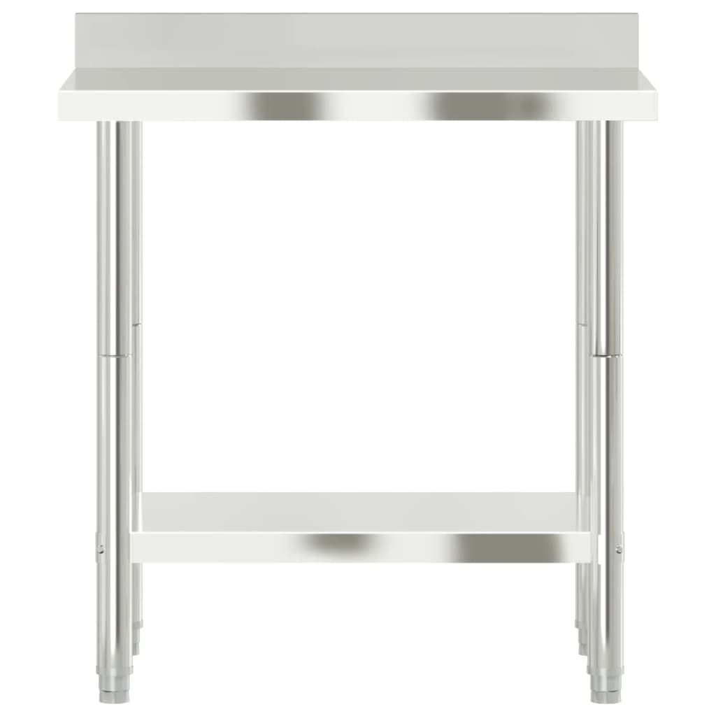 8721012375277_g_en_hd_3 vidaXL Kitchen Work Table with Backsplash 82.5x55x93 cm Stainless Steel - Image 6