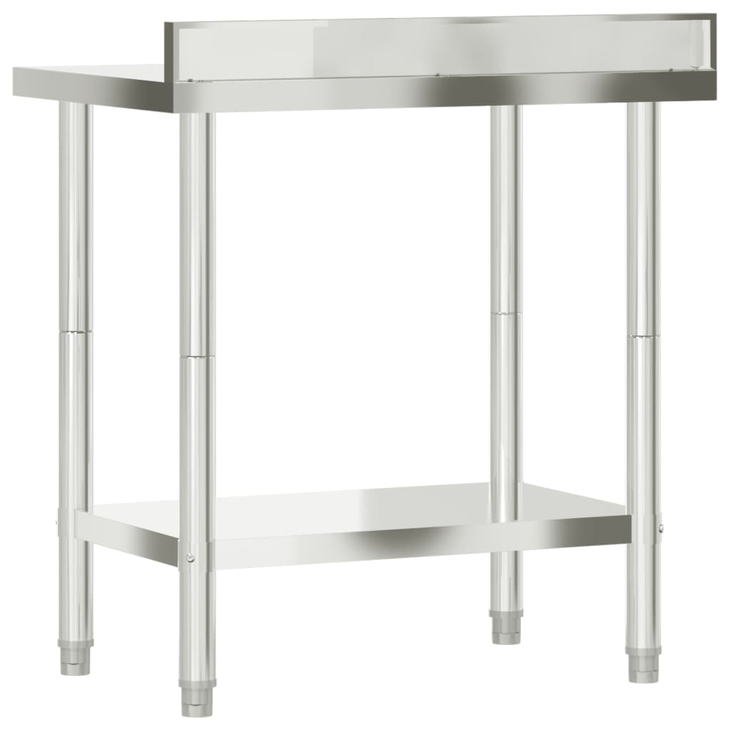 8721012375277_g_en_hd_5 vidaXL Kitchen Work Table with Backsplash 82.5x55x93 cm Stainless Steel - Image 8