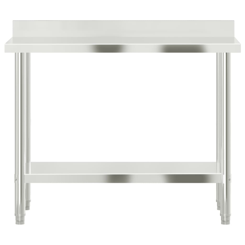 8721012375284_g_en_hd_3 vidaXL Kitchen Work Table with Backsplash 110x55x93 cm Stainless Steel - Image 6