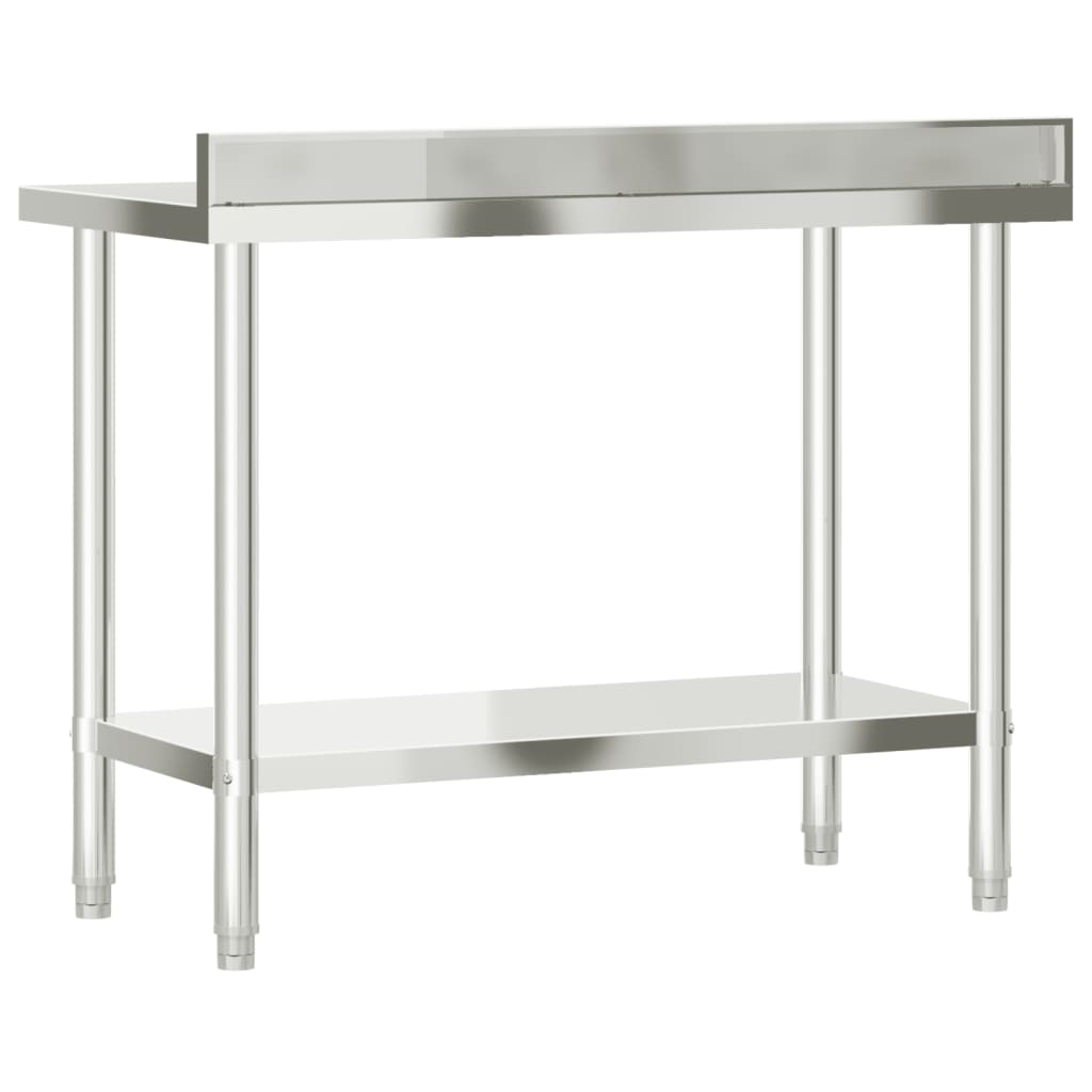 8721012375284_g_en_hd_5 vidaXL Kitchen Work Table with Backsplash 110x55x93 cm Stainless Steel - Image 8