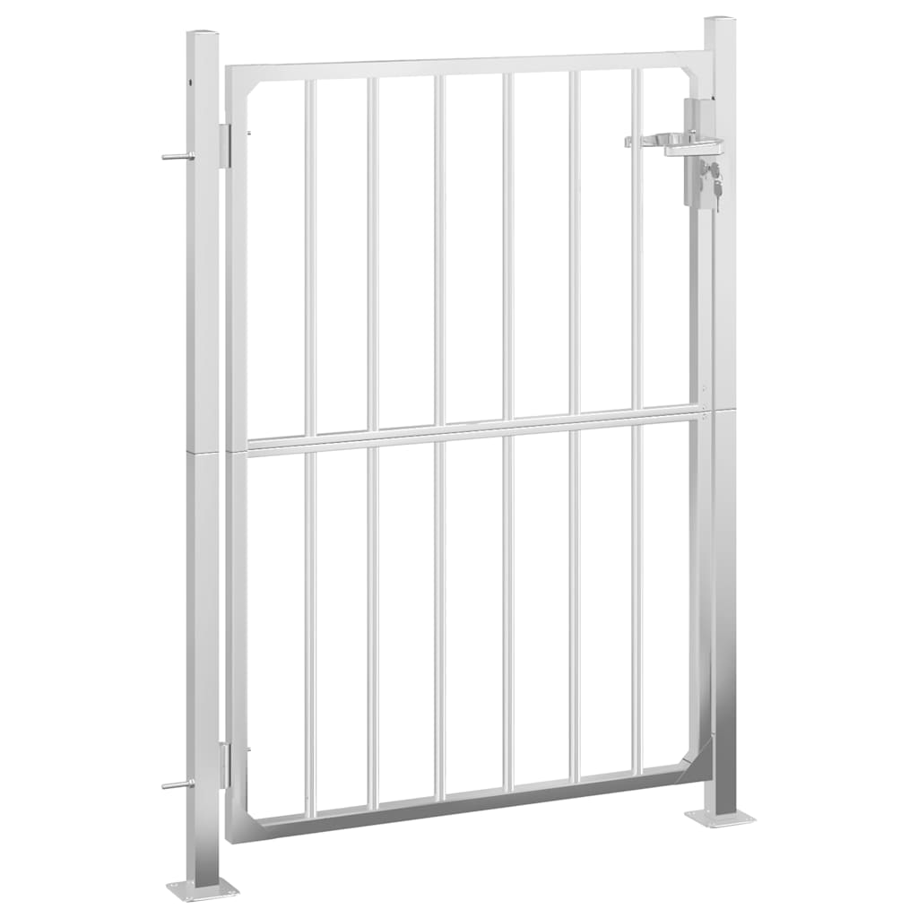 8721012375413_a_en_hd_1 vidaXL Garden Gate 100x145  cm Stainless Steel - Image 2