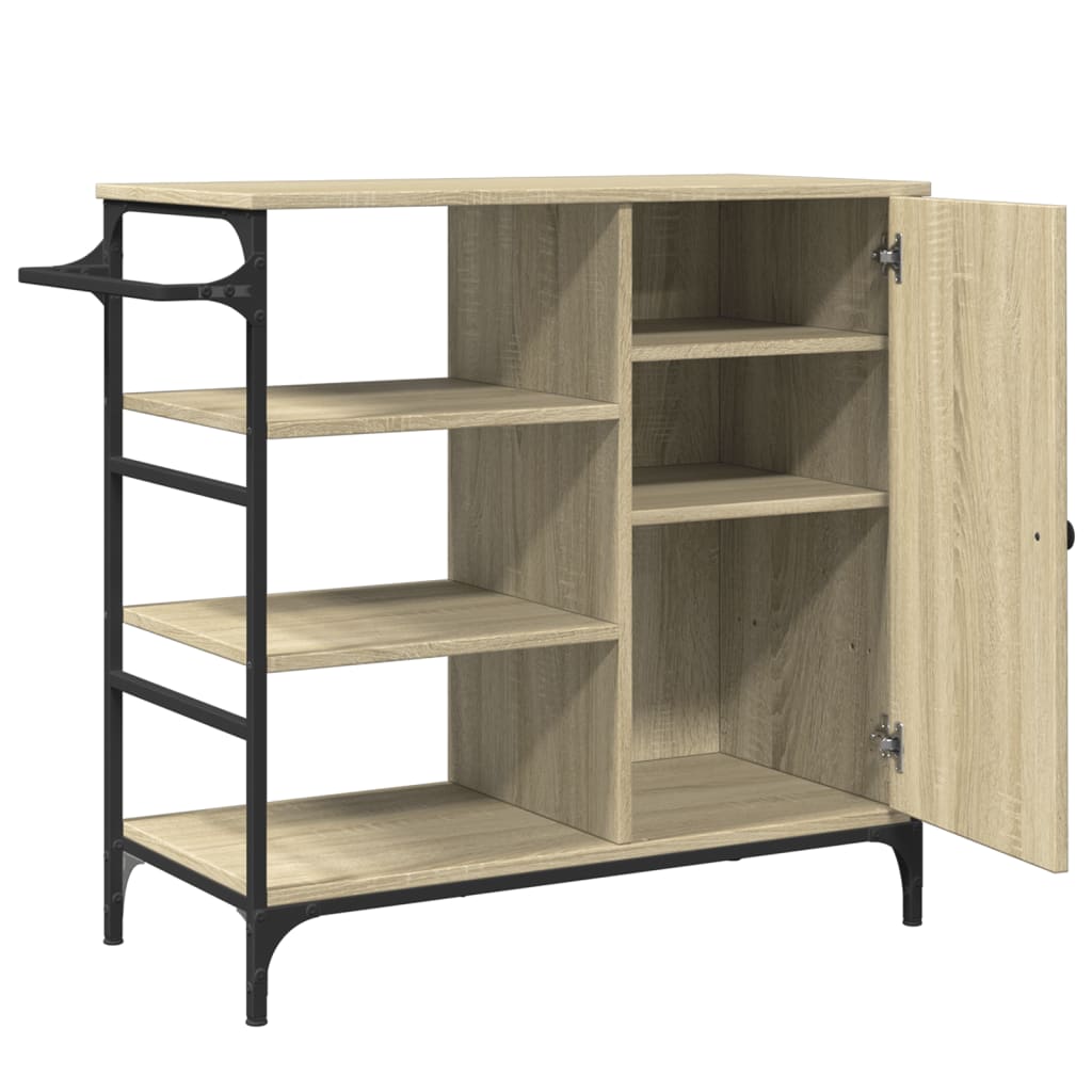 8721012376830_g_en_hd_7 vidaXL Kitchen Trolley Sonoma Oak 87.5x38.5x84.5 cm Engineered Wood - Image 9