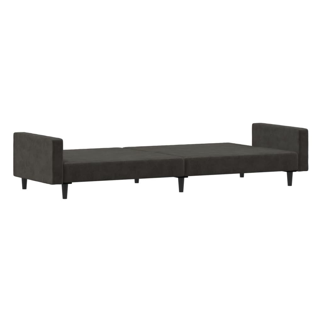 8721012378919_g_en_hd_4 vidaXL 2-Seater Sofa Bed Dark Grey Velvet - Image 6