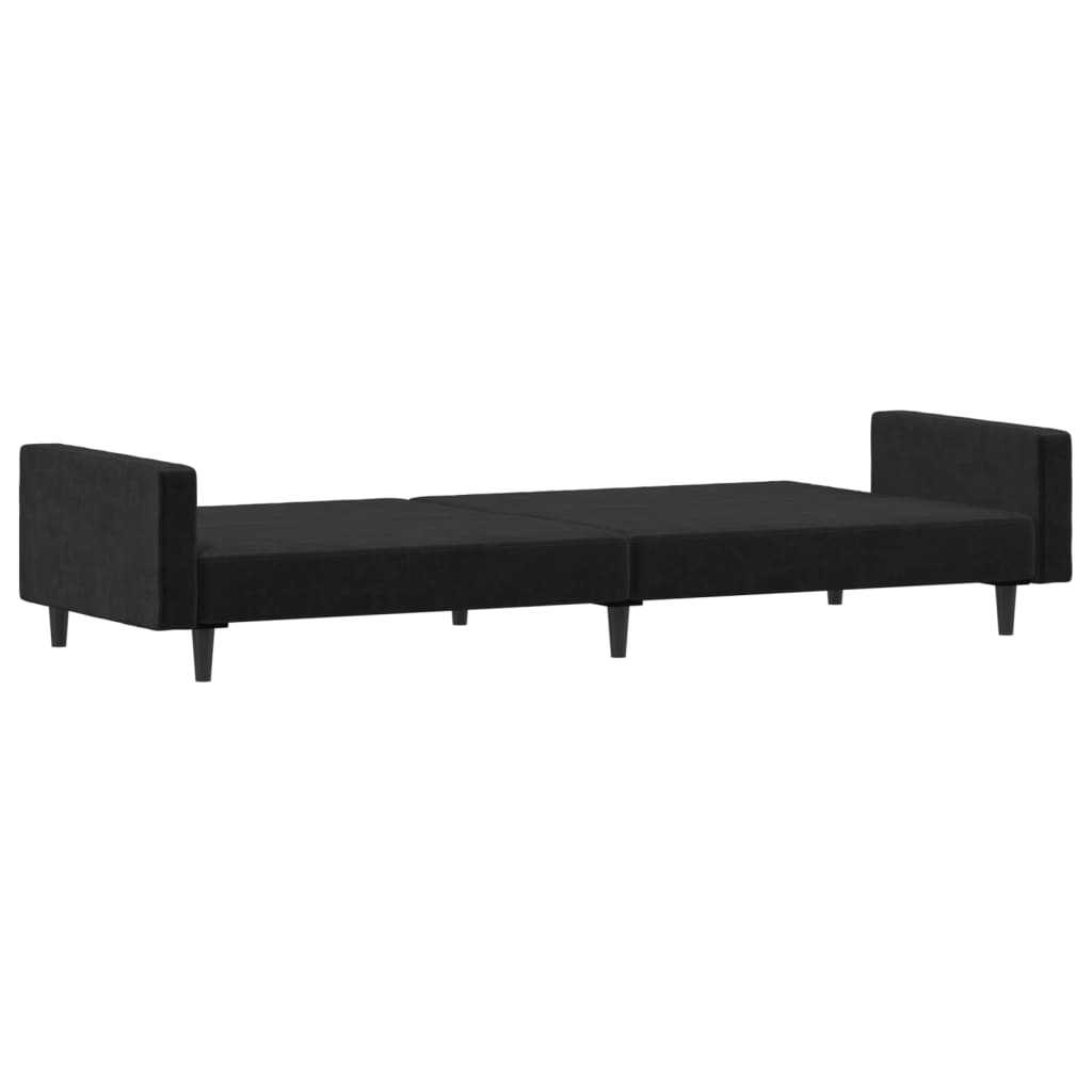 8721012378933_g_en_hd_4 vidaXL 2-Seater Sofa Bed Black Velvet - Image 6