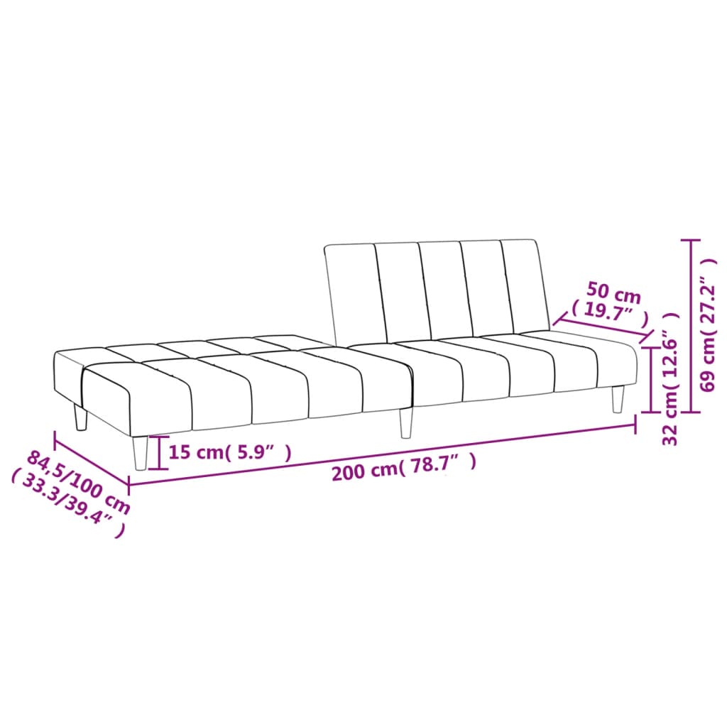 8721012379091_g_en_hd_9 vidaXL 2-Seater Sofa Bed Black Fabric - Image 11