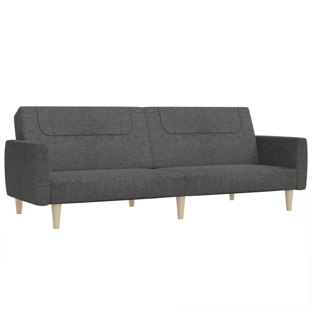 8721012379381_a_en_hd_1 vidaXL 2-Seater Sofa Bed Dark Grey Fabric - Image 2