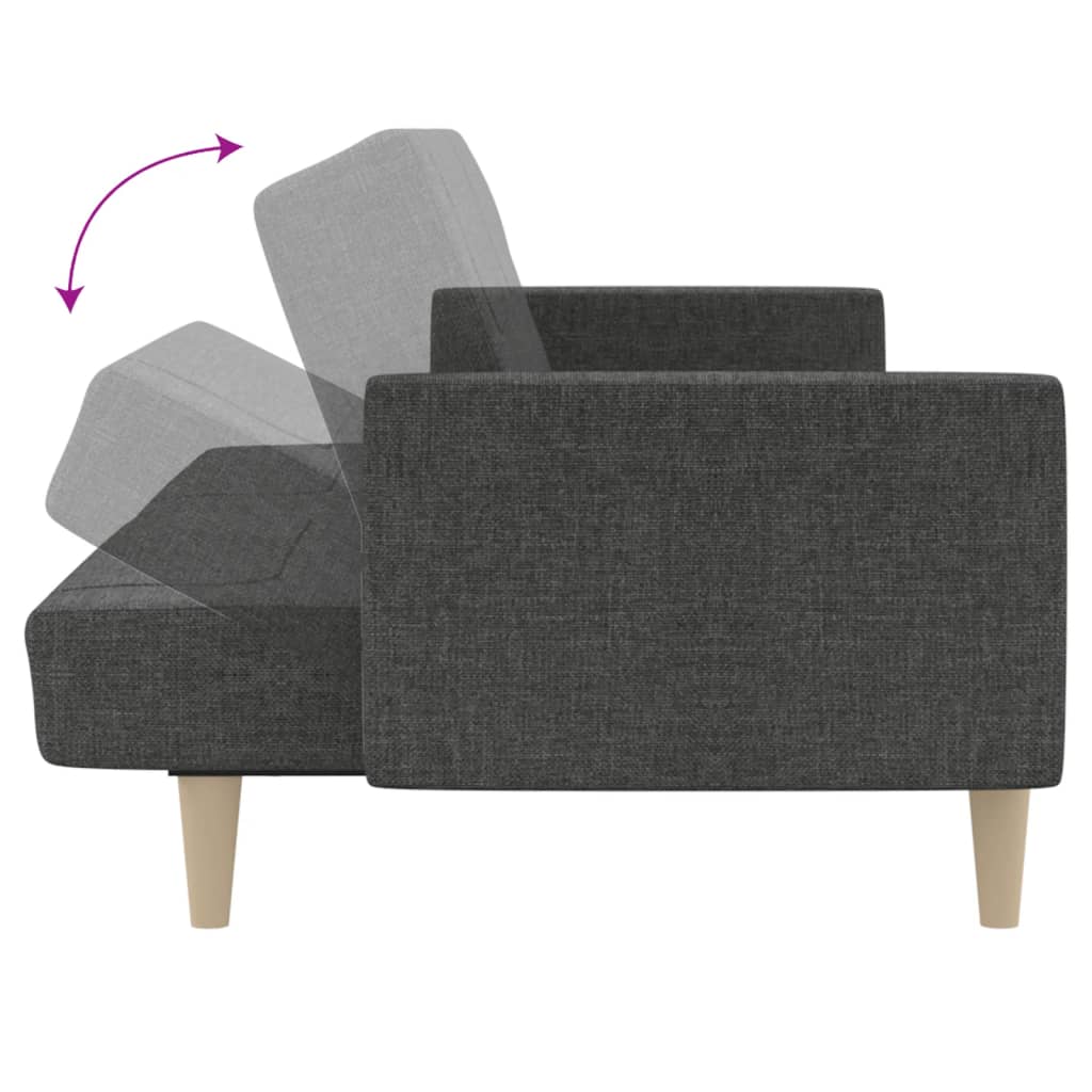 8721012379381_g_en_hd_5 vidaXL 2-Seater Sofa Bed Dark Grey Fabric - Image 7