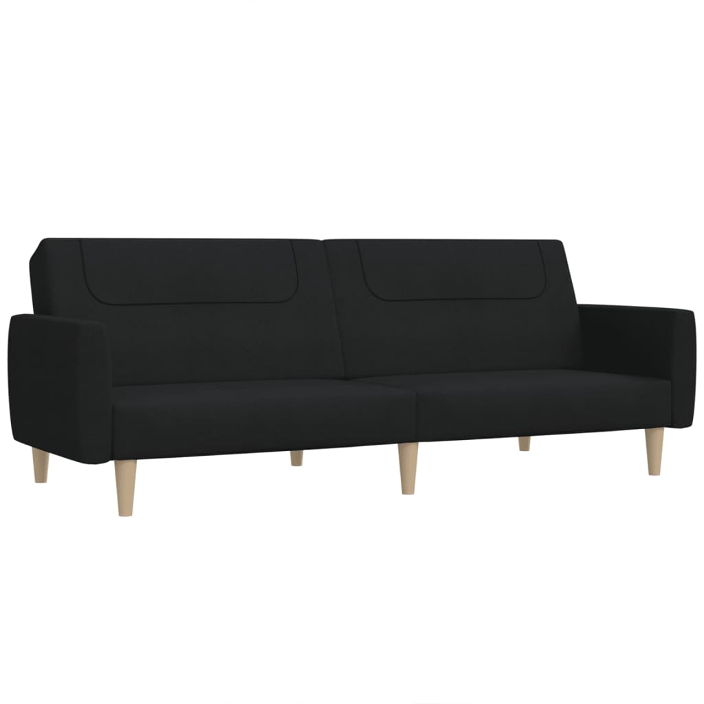 8721012379398_a_en_hd_1 vidaXL 2-Seater Sofa Bed Black Fabric - Image 2
