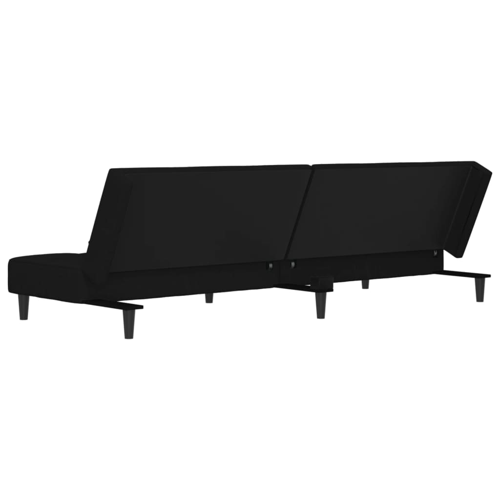8721012379657_g_en_hd_6 vidaXL 2-Seater Sofa Bed with Two Pillows Black Velvet - Image 8