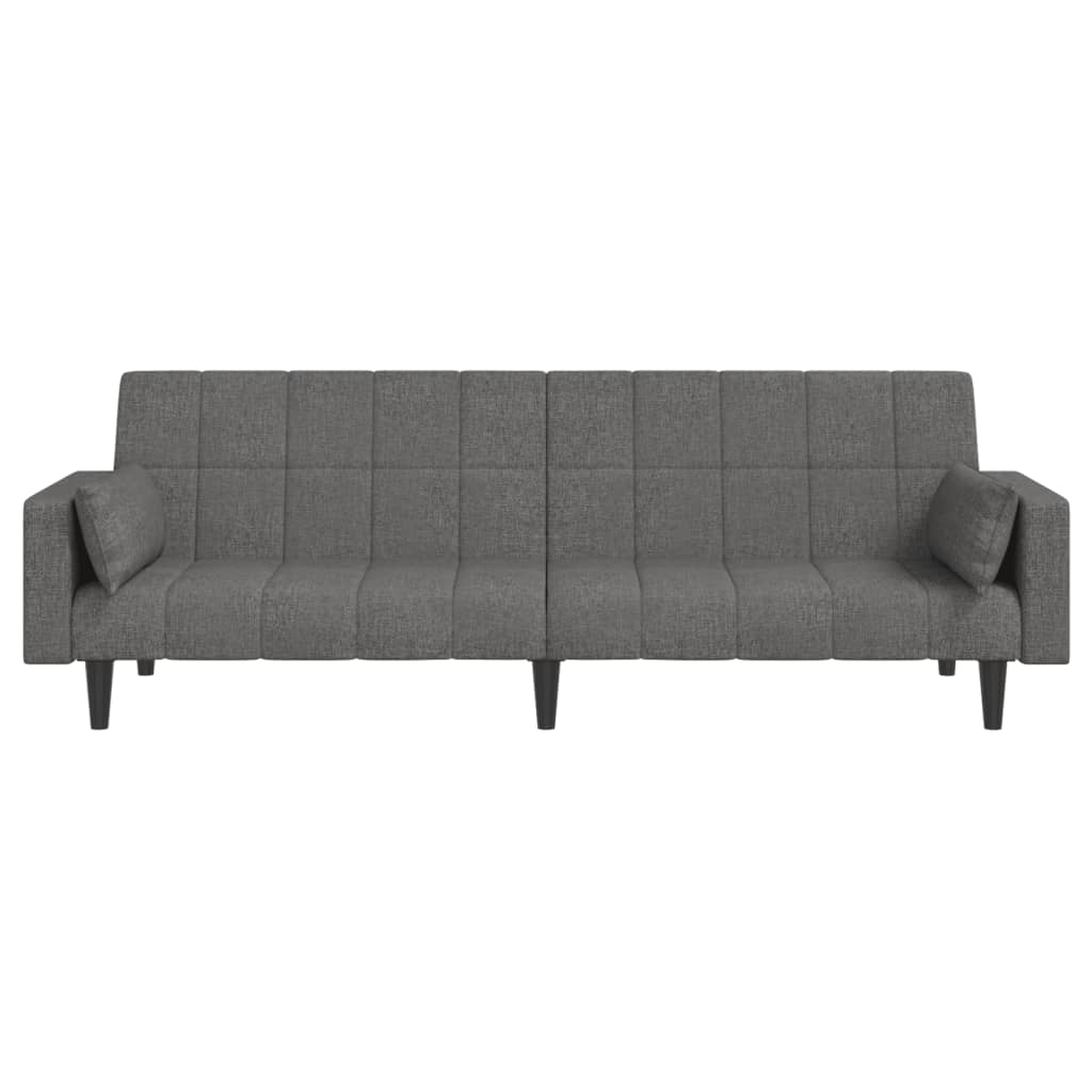 8721012379862_g_en_hd_3 vidaXL 2-Seater Sofa Bed with Two Pillows Light Grey Fabric - Image 5