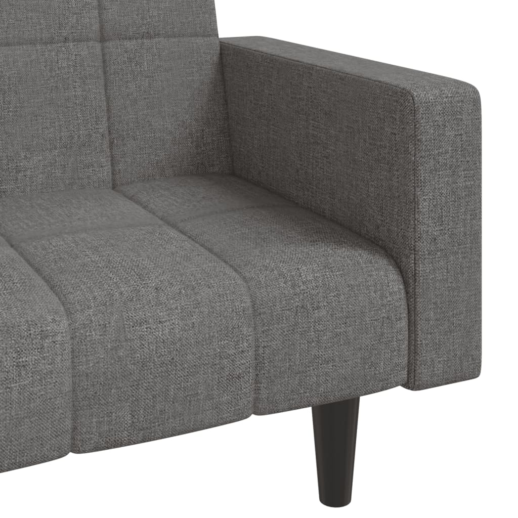 8721012379862_g_en_hd_7 vidaXL 2-Seater Sofa Bed with Two Pillows Light Grey Fabric - Image 9