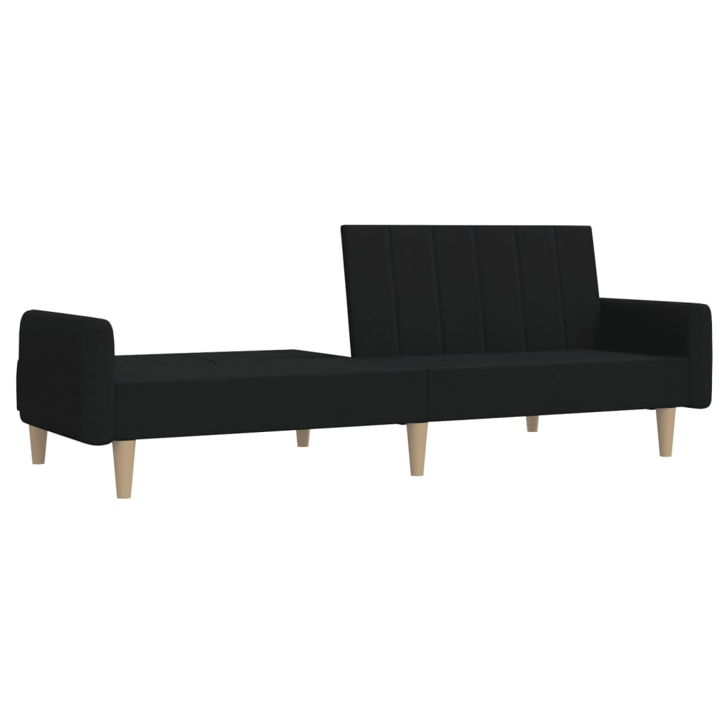 8721012380073_g_en_hd_2 vidaXL 2-Seater Sofa Bed Black Fabric - Image 4