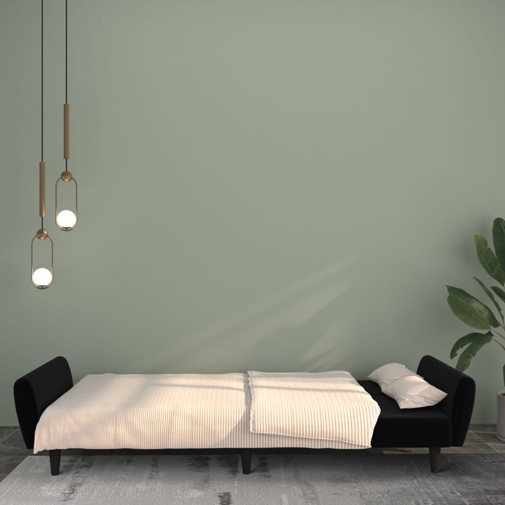 8721012380165_g_en_hd_1 vidaXL 2-Seater Sofa Bed Black Velvet - Image 3