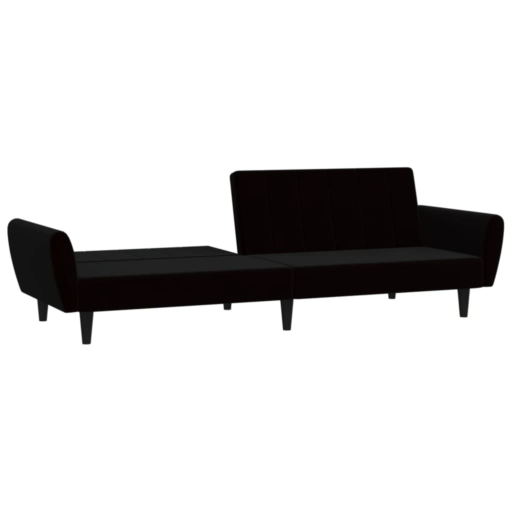 8721012380165_g_en_hd_2 vidaXL 2-Seater Sofa Bed Black Velvet - Image 4