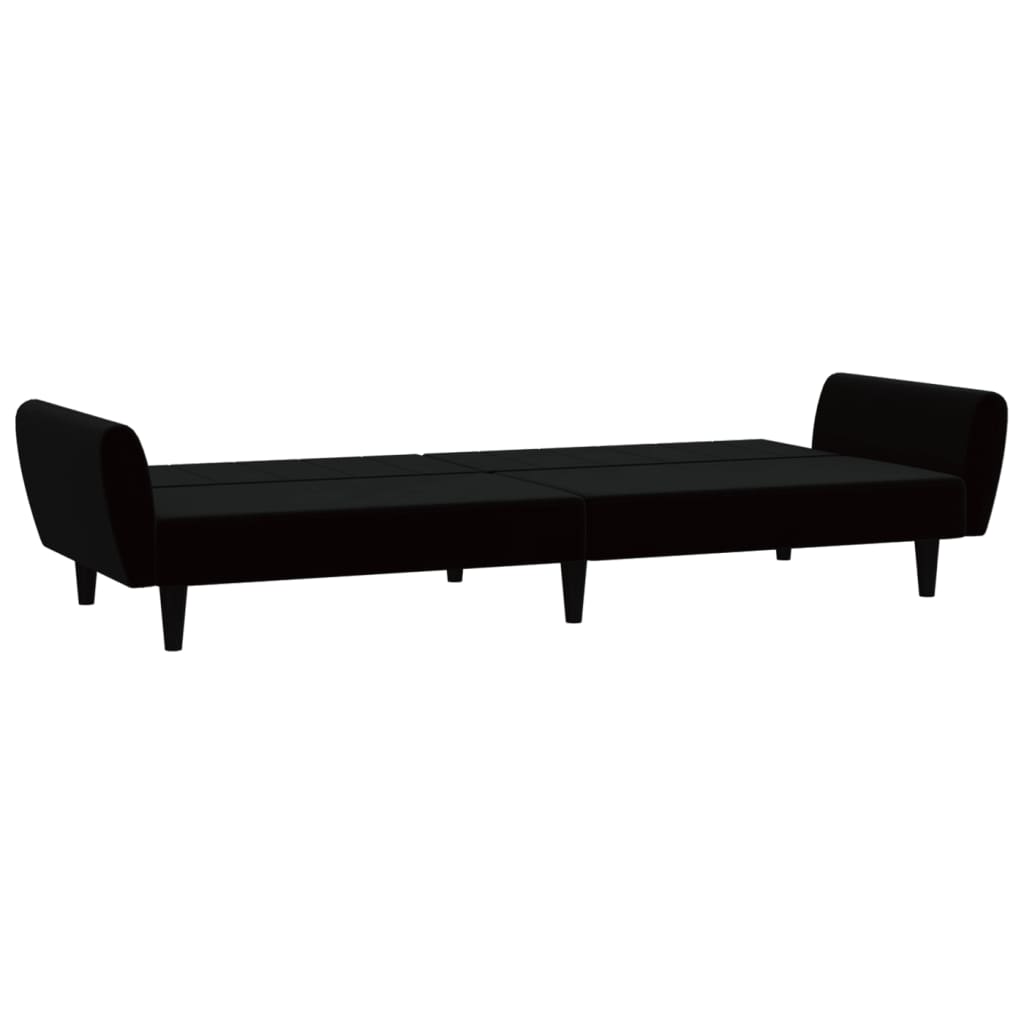 8721012380165_g_en_hd_4 vidaXL 2-Seater Sofa Bed Black Velvet - Image 6