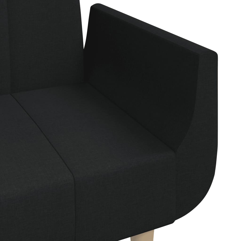 8721012380240_g_en_hd_8 vidaXL 2-Seater Sofa Bed with Two Pillows Black Fabric - Image 10