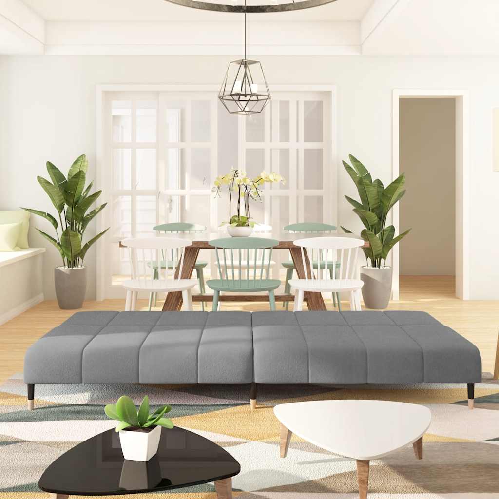 8721012380271_g_en_hd_1 vidaXL 2-Seater Sofa Bed Light Grey Velvet - Image 3