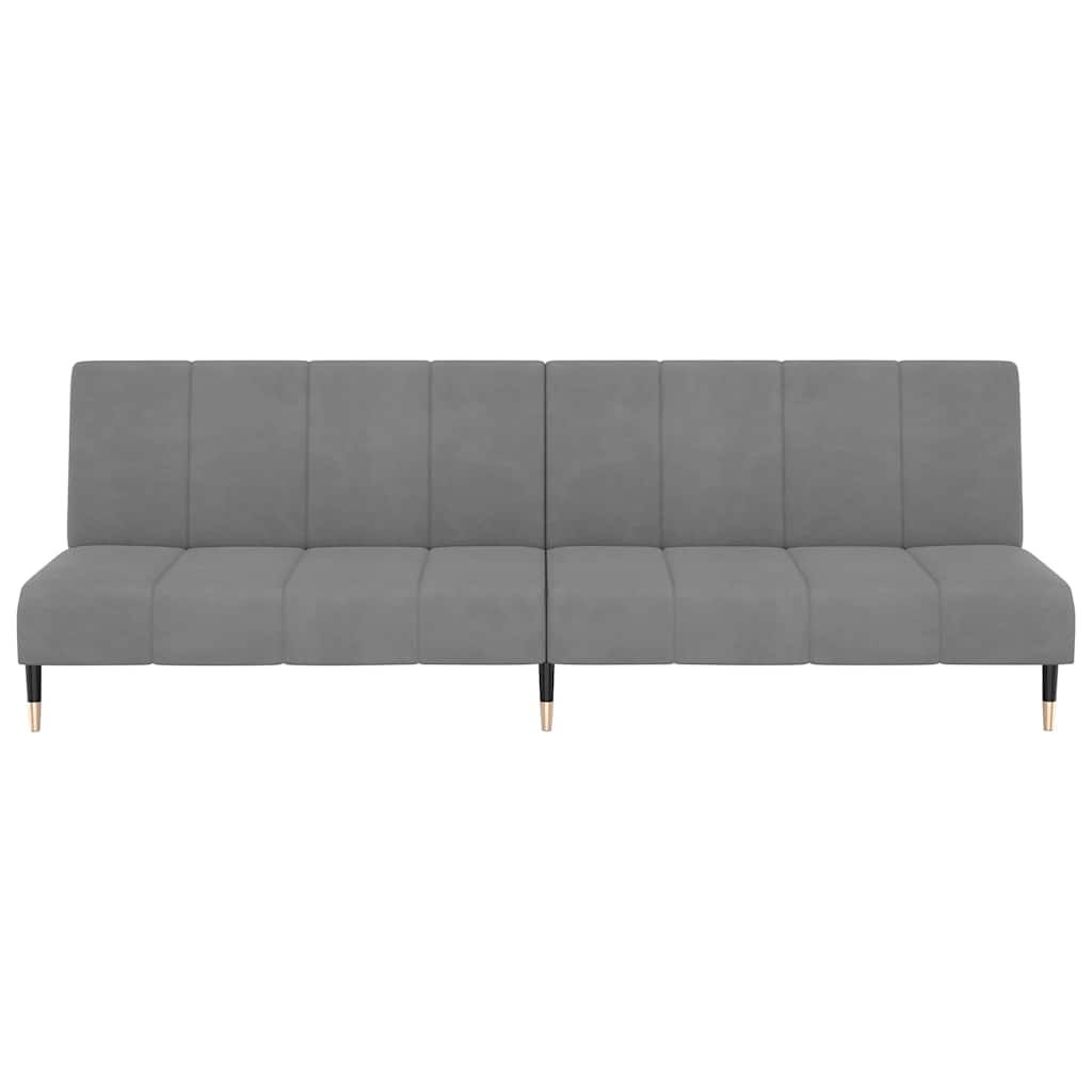 8721012380271_g_en_hd_3 vidaXL 2-Seater Sofa Bed Light Grey Velvet - Image 5