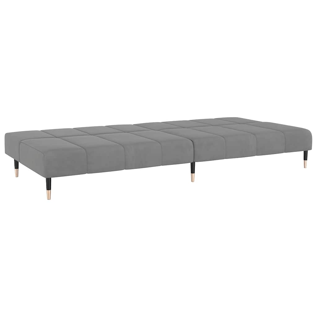 8721012380271_g_en_hd_4 vidaXL 2-Seater Sofa Bed Light Grey Velvet - Image 6
