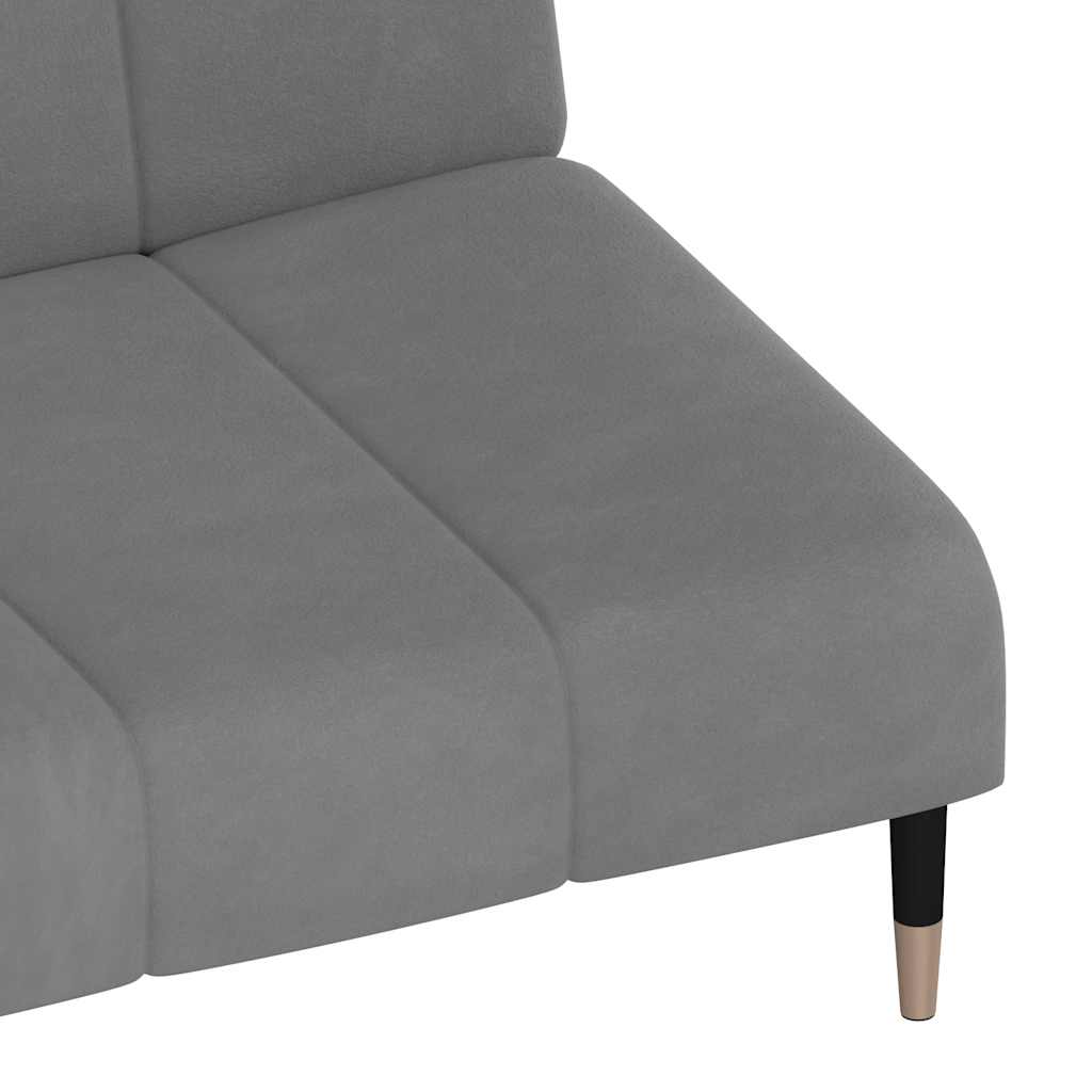 8721012380271_g_en_hd_7 vidaXL 2-Seater Sofa Bed Light Grey Velvet - Image 9