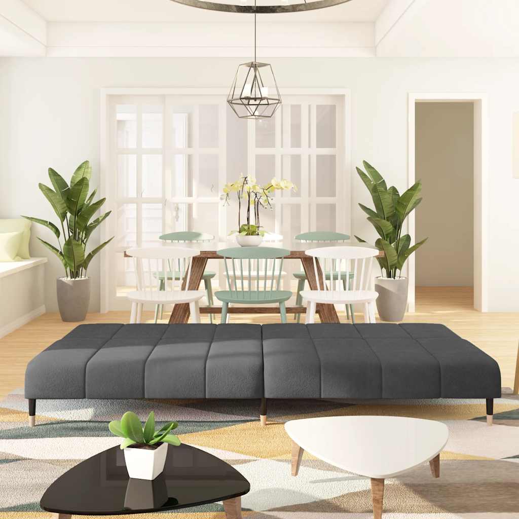 8721012380288_g_en_hd_1 vidaXL 2-Seater Sofa Bed Dark Grey Velvet - Image 3