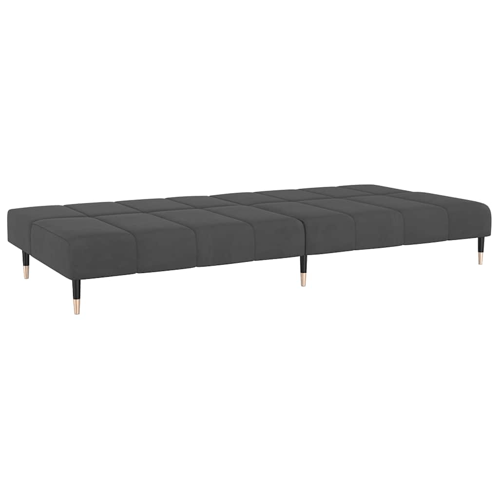 8721012380288_g_en_hd_4 vidaXL 2-Seater Sofa Bed Dark Grey Velvet - Image 6