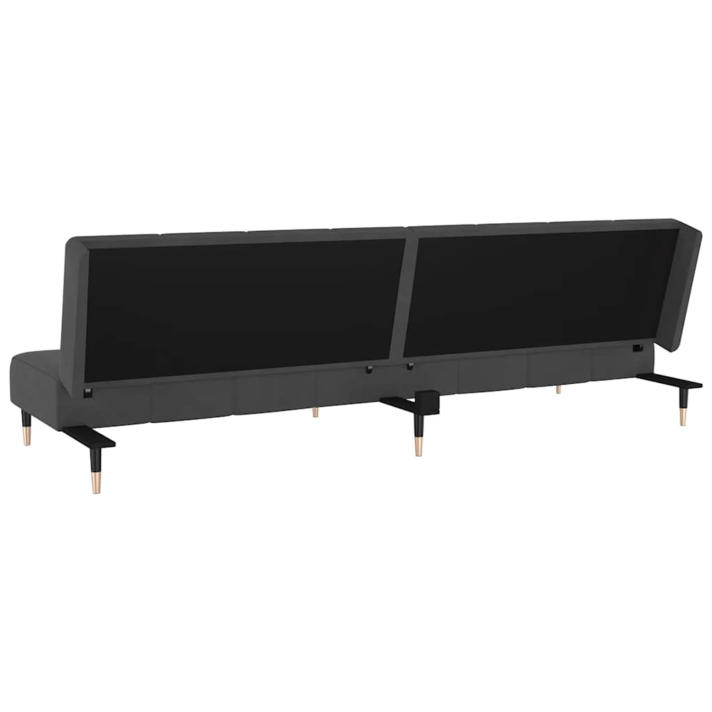 8721012380288_g_en_hd_5 vidaXL 2-Seater Sofa Bed Dark Grey Velvet - Image 7