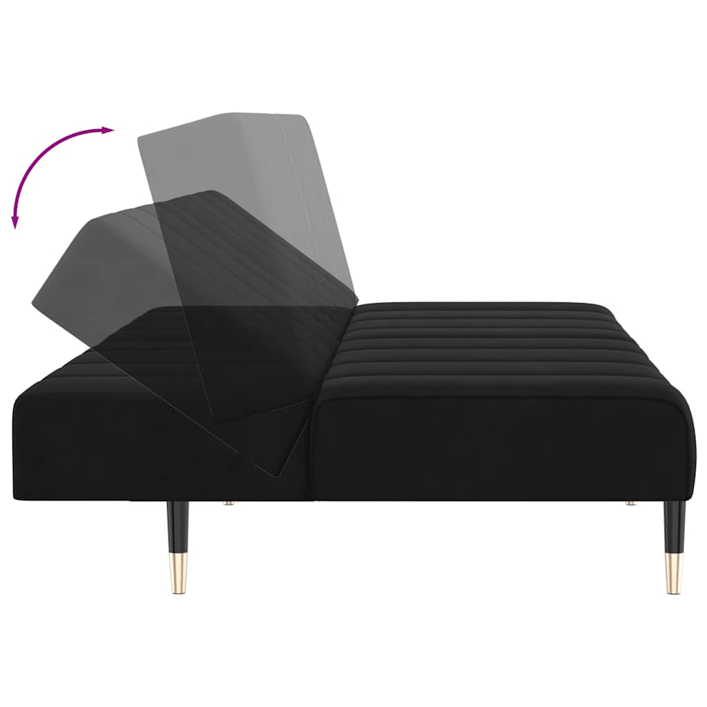 8721012380332_g_en_hd_6 vidaXL 2-Seater Sofa Bed Black Velvet - Image 8