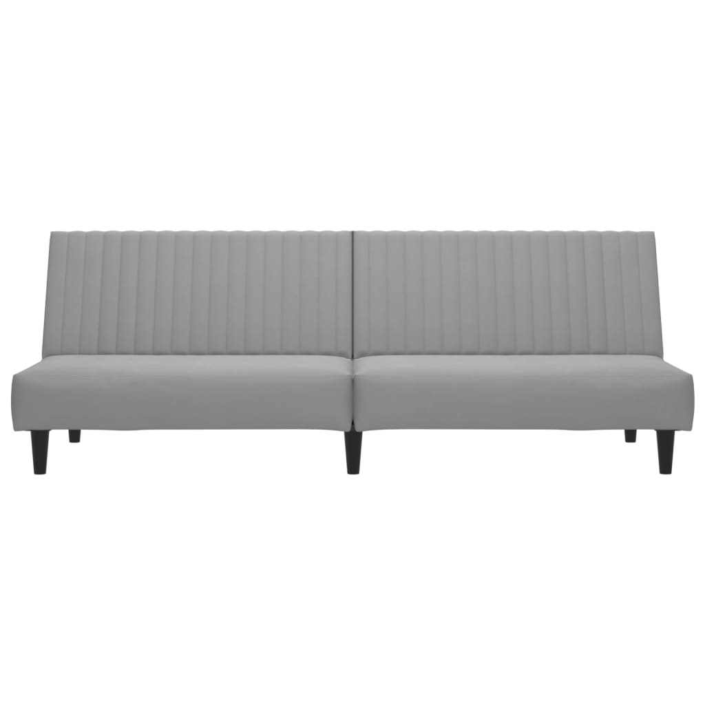 8721012380776_g_en_hd_2 vidaXL 2-Seater Sofa Bed Light Grey Velvet - Image 4