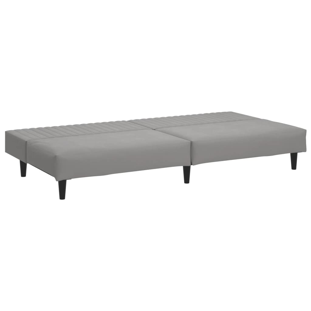 8721012380776_g_en_hd_3 vidaXL 2-Seater Sofa Bed Light Grey Velvet - Image 5
