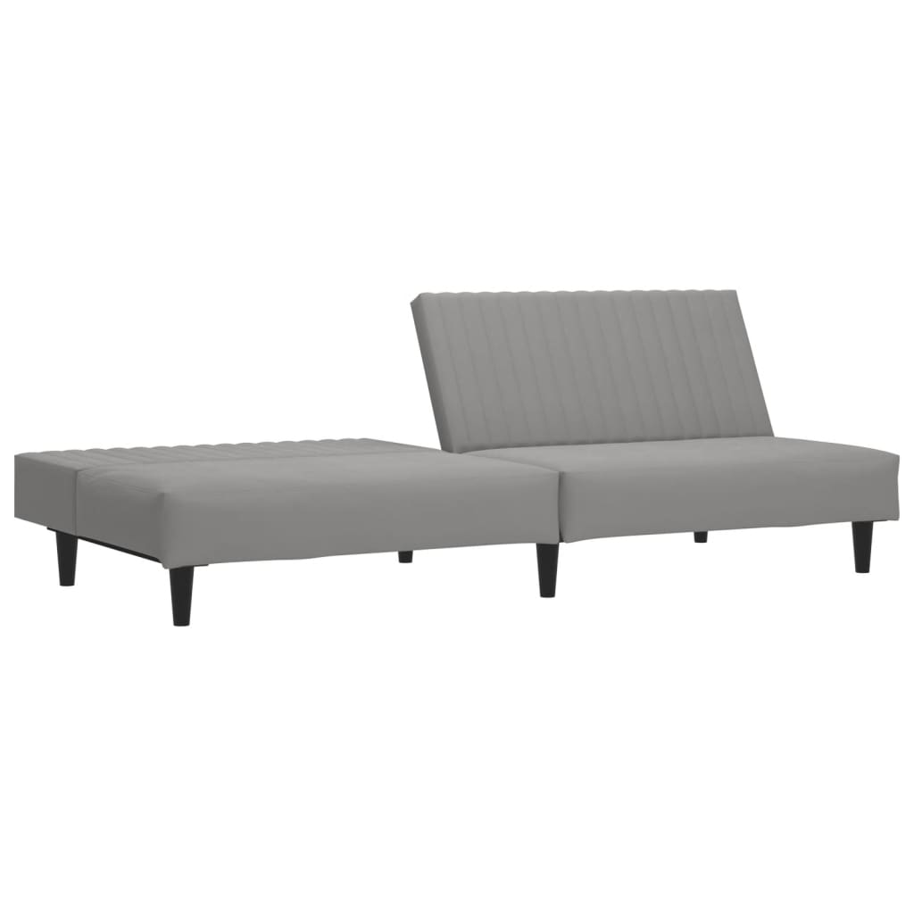 8721012380776_g_en_hd_4 vidaXL 2-Seater Sofa Bed Light Grey Velvet - Image 6