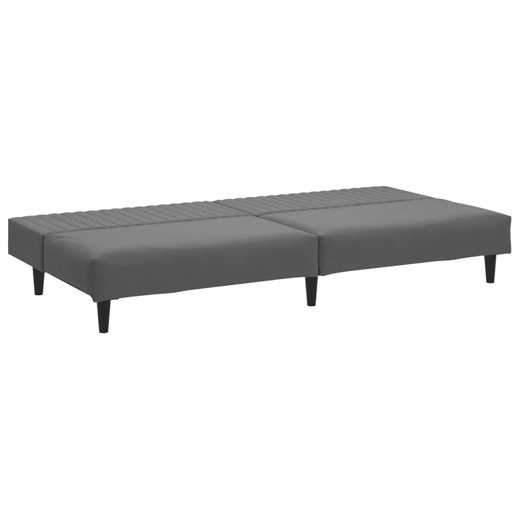 8721012380783_g_en_hd_4 vidaXL 2-Seater Sofa Bed Dark Grey Velvet - Image 6