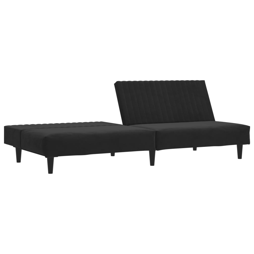 8721012380837_g_en_hd_2 vidaXL 2-Seater Sofa Bed Black Velvet - Image 4