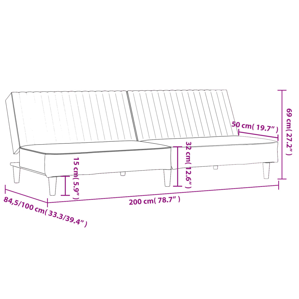8721012380837_g_en_hd_9 vidaXL 2-Seater Sofa Bed Black Velvet - Image 11