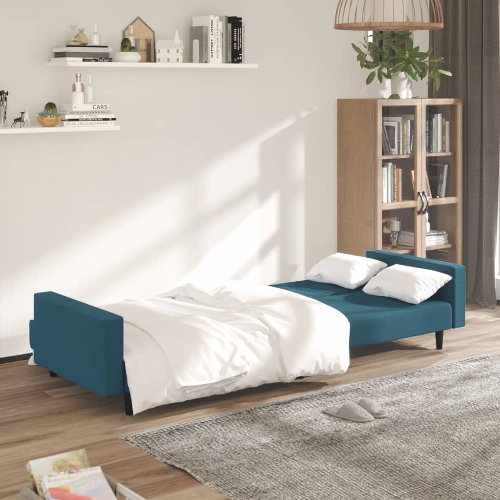 8721012380875_g_en_hd_1 vidaXL 2-Seater Sofa Bed Blue Velvet - Image 3