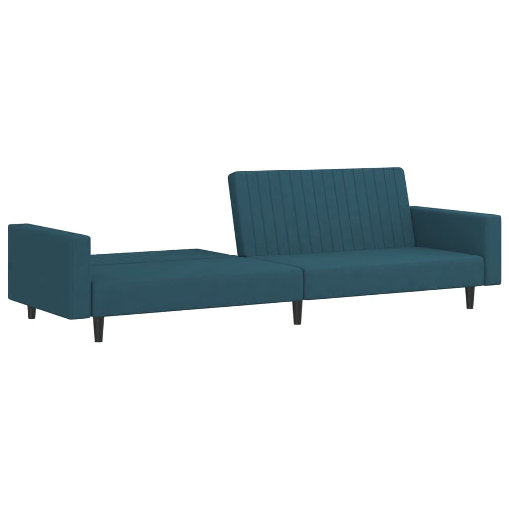8721012380875_g_en_hd_2 vidaXL 2-Seater Sofa Bed Blue Velvet - Image 4