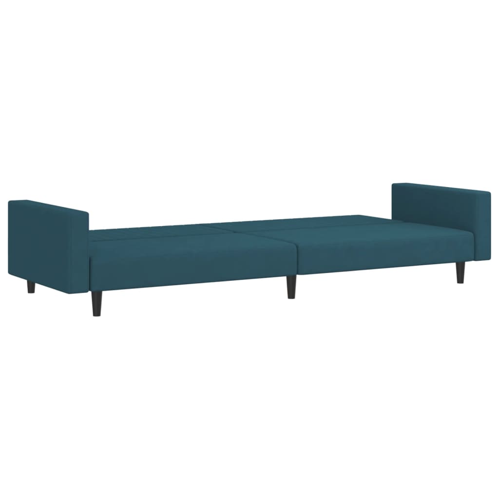 8721012380875_g_en_hd_4 vidaXL 2-Seater Sofa Bed Blue Velvet - Image 6