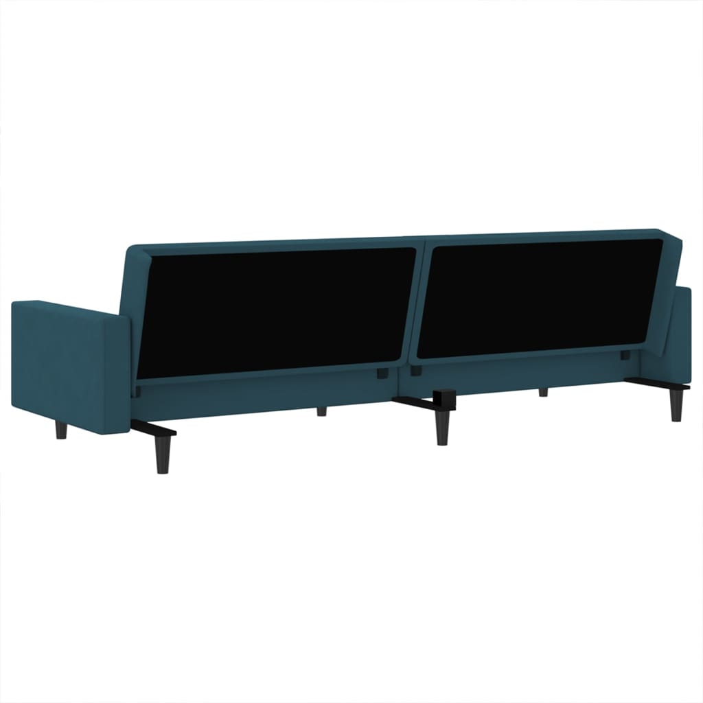 8721012380875_g_en_hd_6 vidaXL 2-Seater Sofa Bed Blue Velvet - Image 8