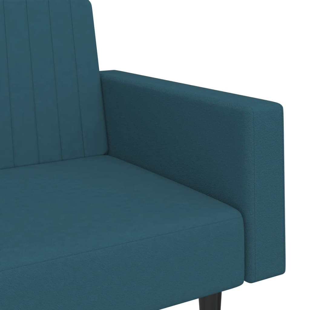 8721012380875_g_en_hd_7 vidaXL 2-Seater Sofa Bed Blue Velvet - Image 9