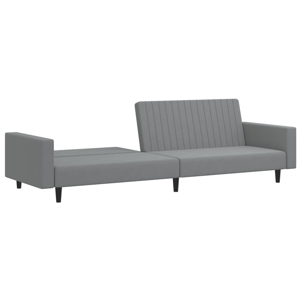 8721012380882_g_en_hd_2 vidaXL 2-Seater Sofa Bed Light Grey Velvet - Image 4