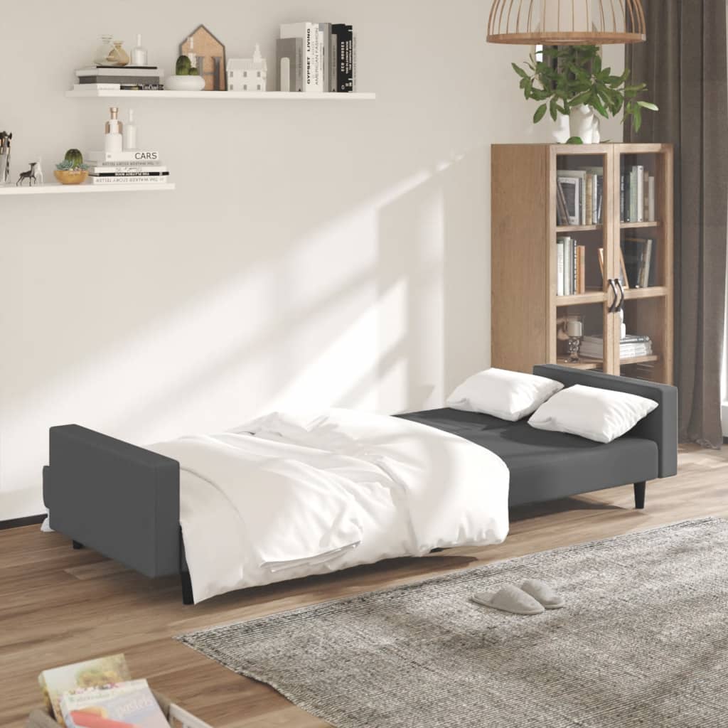8721012380899_g_en_hd_1 vidaXL 2-Seater Sofa Bed Dark Grey Velvet - Image 3