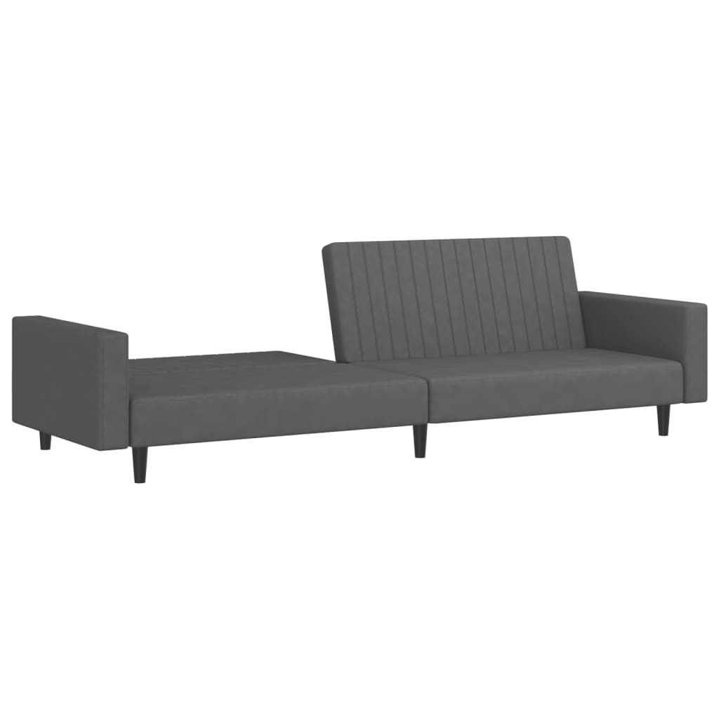 8721012380899_g_en_hd_2 vidaXL 2-Seater Sofa Bed Dark Grey Velvet - Image 4