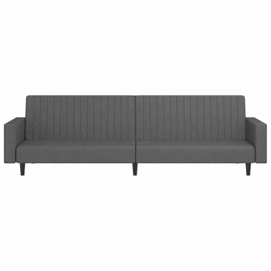 8721012380899_g_en_hd_3 vidaXL 2-Seater Sofa Bed Dark Grey Velvet - Image 5