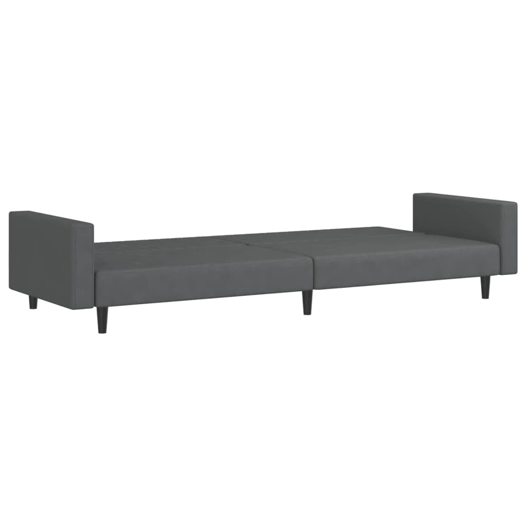8721012380899_g_en_hd_4 vidaXL 2-Seater Sofa Bed Dark Grey Velvet - Image 6