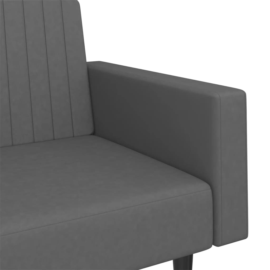 8721012380899_g_en_hd_7 vidaXL 2-Seater Sofa Bed Dark Grey Velvet - Image 9