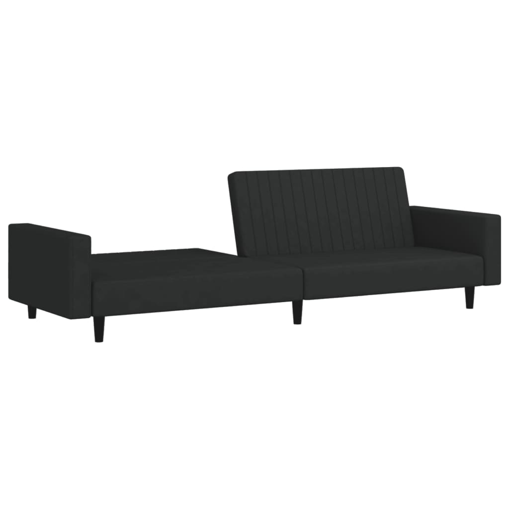 8721012380943_g_en_hd_2 vidaXL 2-Seater Sofa Bed Black Velvet - Image 4