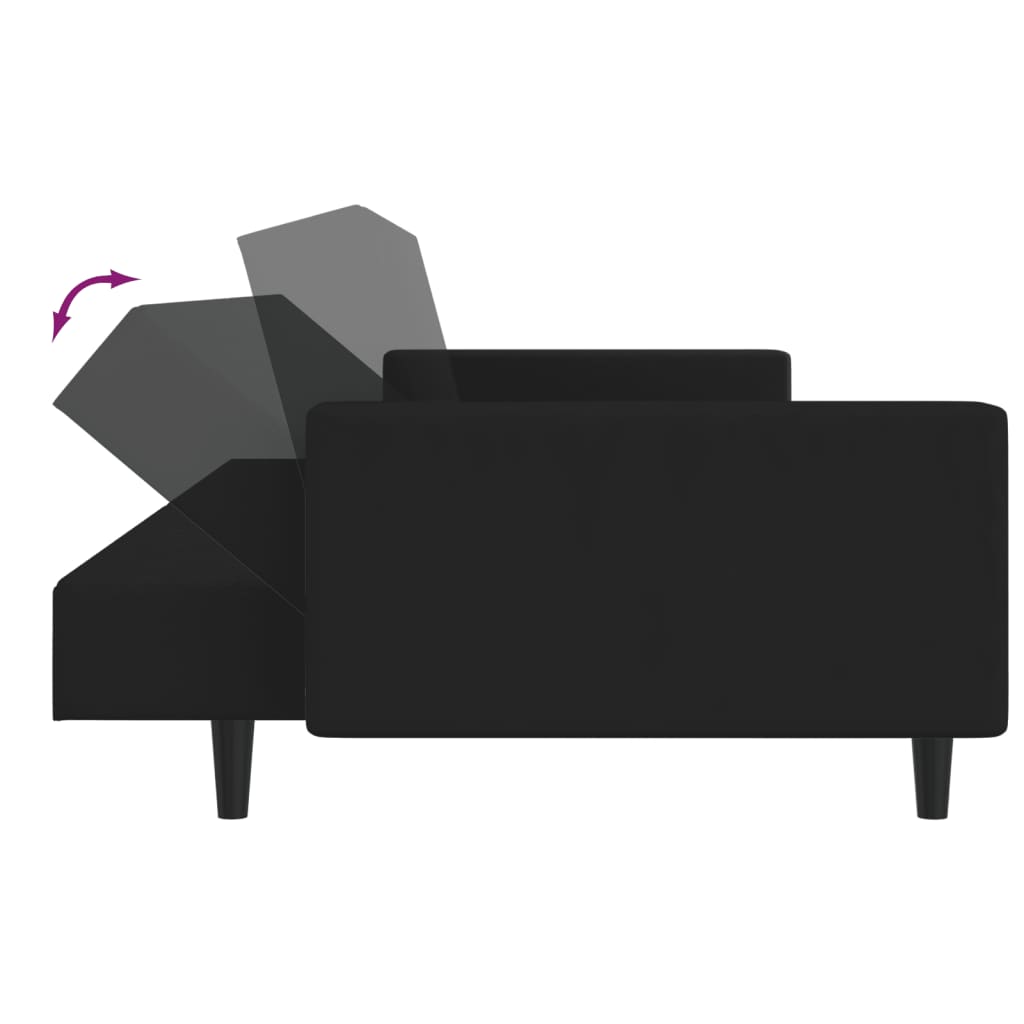 8721012380943_g_en_hd_5 vidaXL 2-Seater Sofa Bed Black Velvet - Image 7